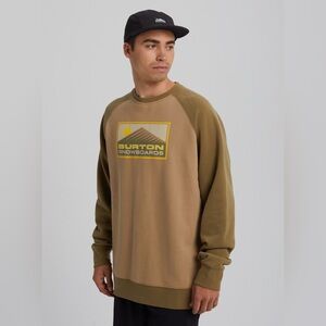 Burton • Men’s Weir Graphic Logo Crew Pullover Sweatshirt Kelp M